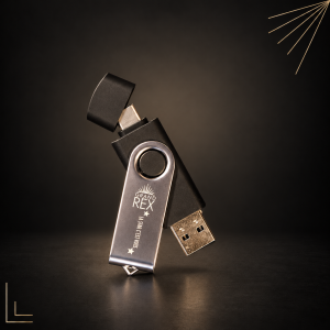 Double clé usb et usb-c "Grand Rex, la star c'est vous"