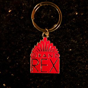 Porte clé rouge, souvenir du cinéma Le Grand Rex"