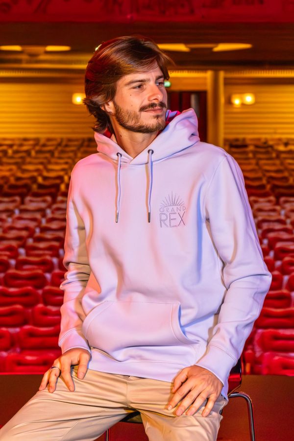 Sweat à capuche "Grand Rex" de couleur parme 03