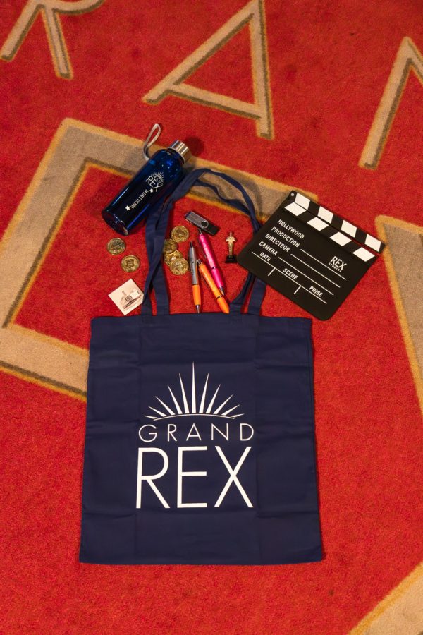 tote bag "Grand Rex" de couleur bleu