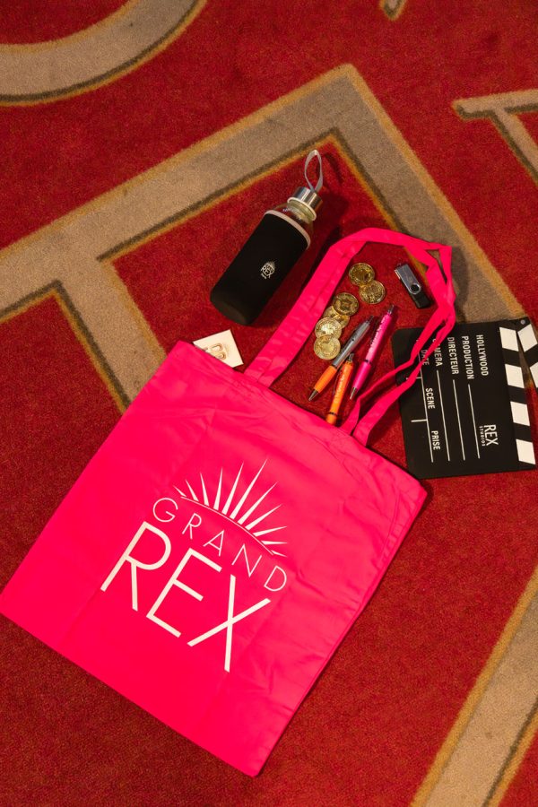 tote bag "Grand Rex" de couleur rouge