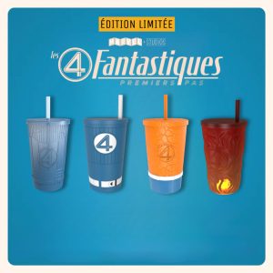 Set complet 4 Cups Les 4 Fantastiques