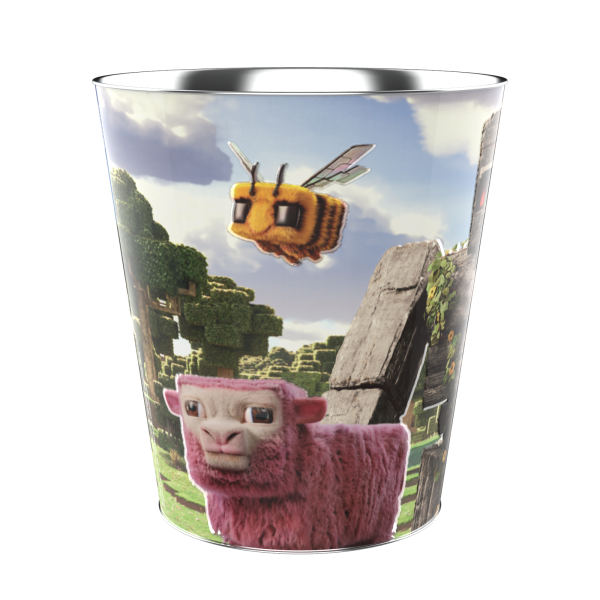 Seau à popcorn collector Minecraft – Image 3