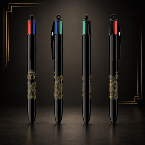 STYLO BIC 4 COULEURS "NOIR" GRAND REX ART DECO