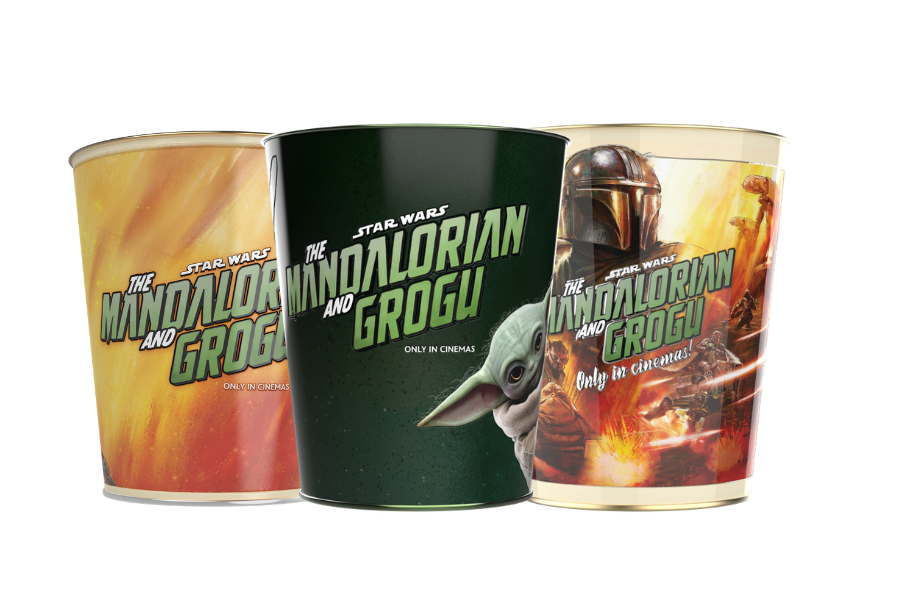Set des trois seaux à popcorn collector Mandalorian and Grogu