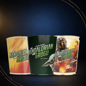 Set des trois seaux à popcorn collector Mandalorian and Grogu