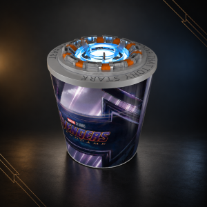 Seau à pop corn Avengers Endgame - Réacteur Arc Lumineux