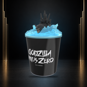 Seau à pop corn métallisé Godzilla